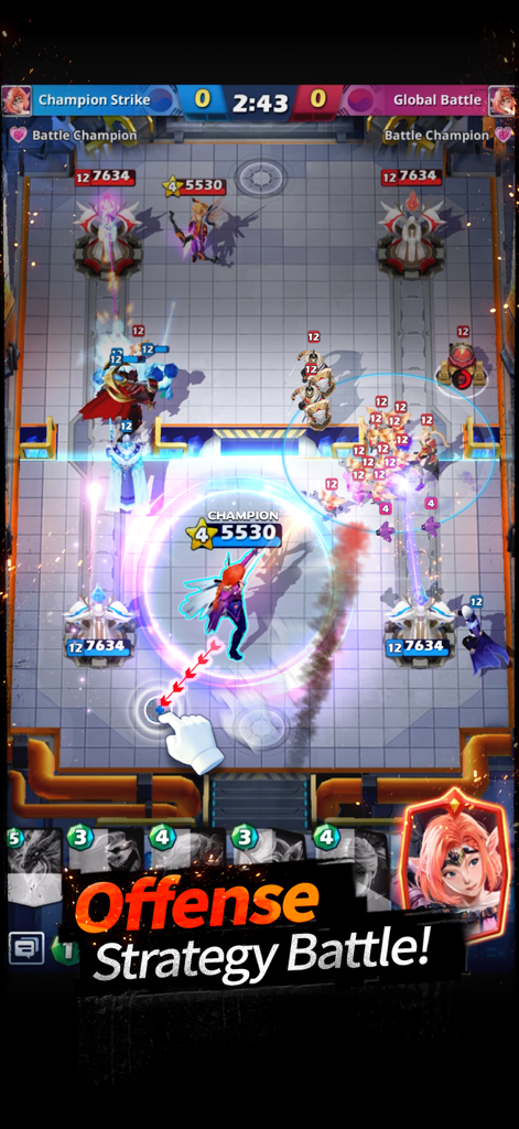 Champion Strike - PVP Arena - A real-time strategy PvP battle with manual champion control in Champion Strike