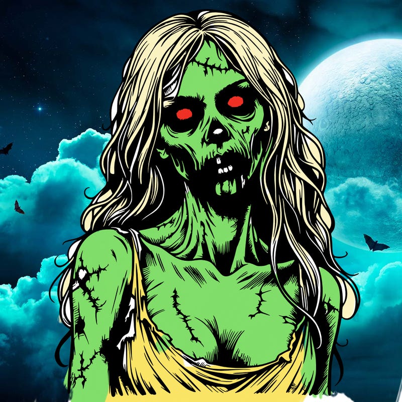 creepy realistic zombie girl