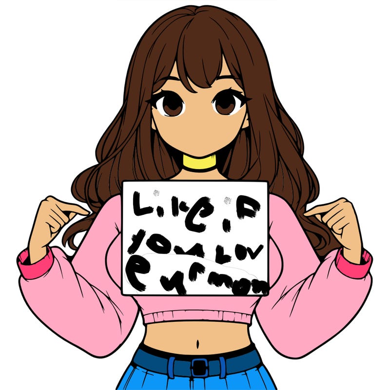 girl holding a blank sign in a long sleeve crop top