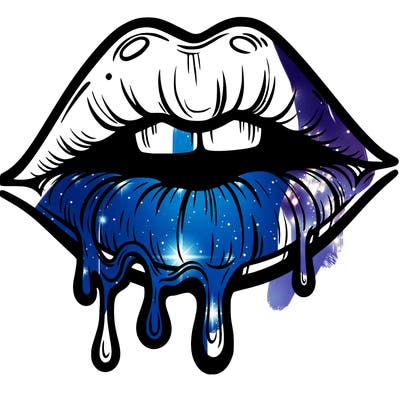 lips that look realistic and drip