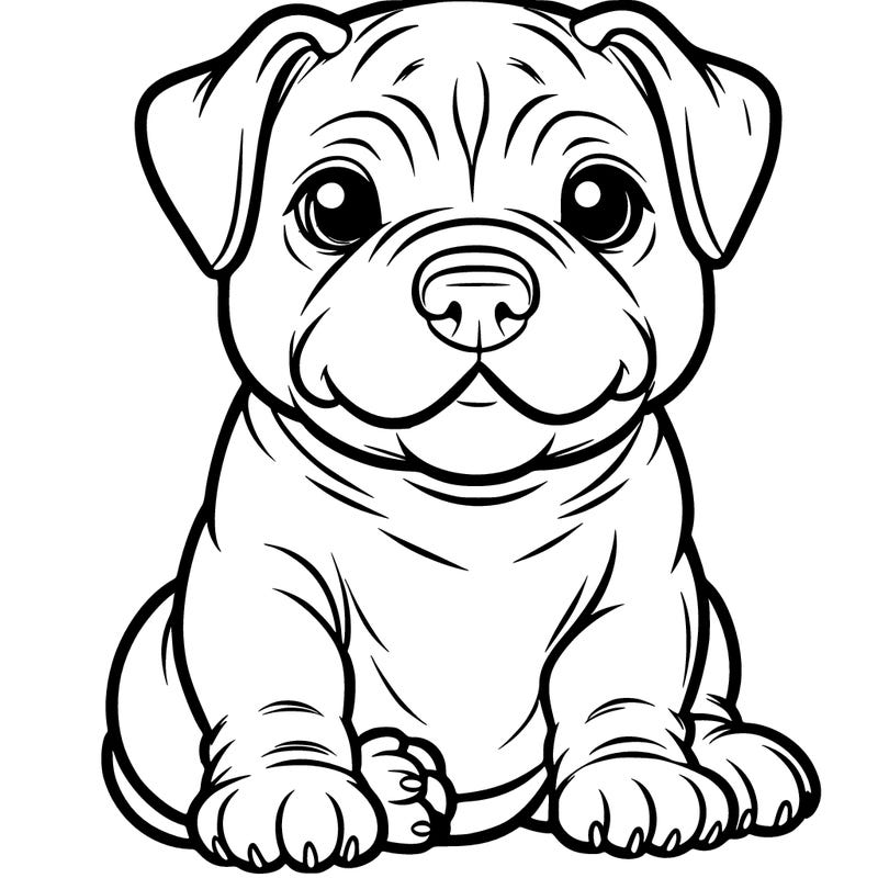 amarican bully puppy cute