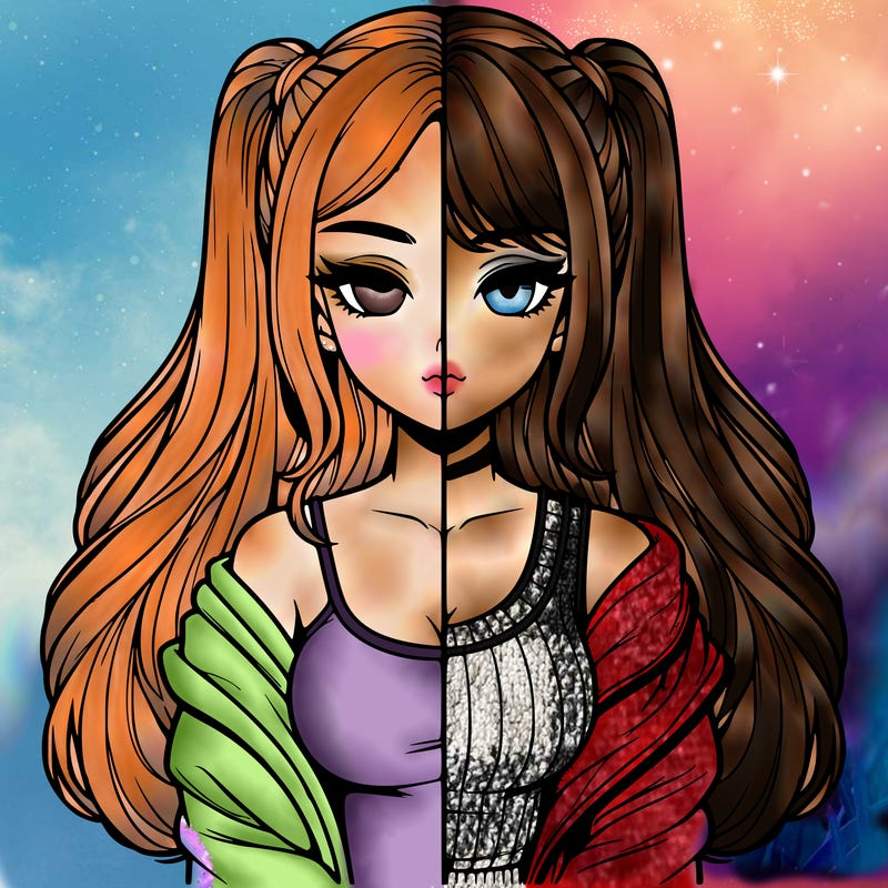 realistic girl split