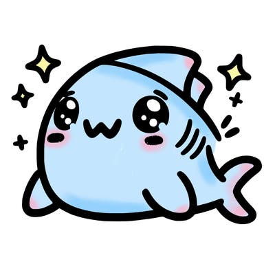 a kawaii shark