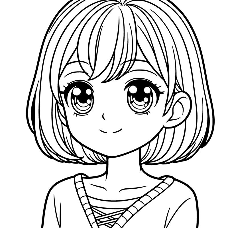 girl with short hair