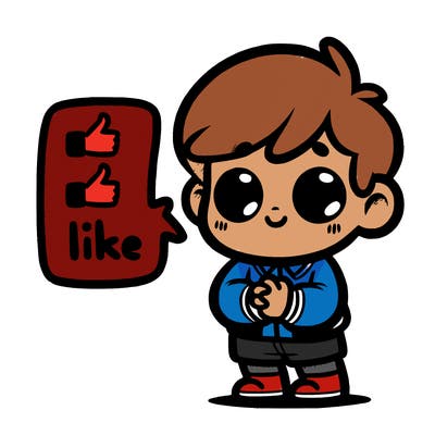 2likes pls diyen bir çocuk