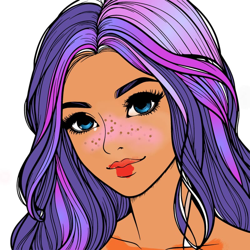 realistic pretty girl