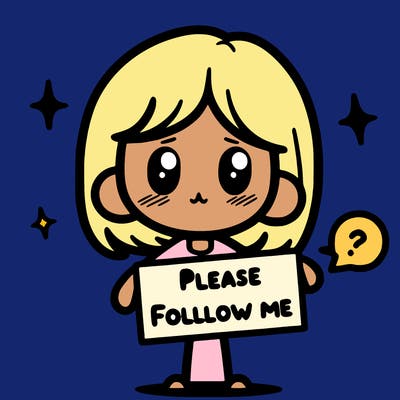 please follow me