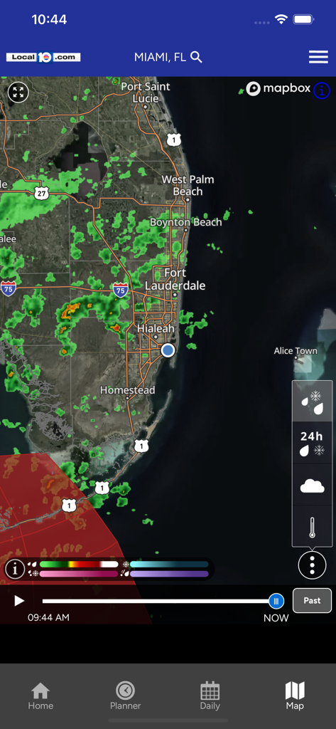 Weather Authority - Interactive live radar map of Miami and South Florida on the Weather Authority mobile app