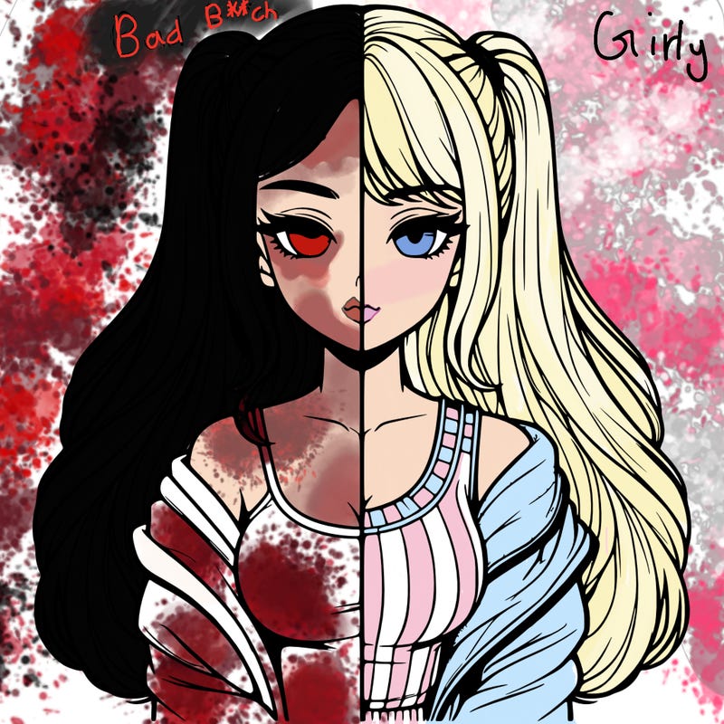 realistic girl split