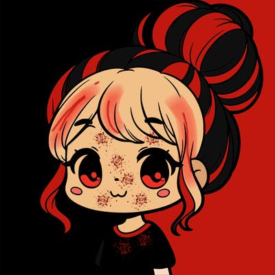 a cute girl with a circle bun