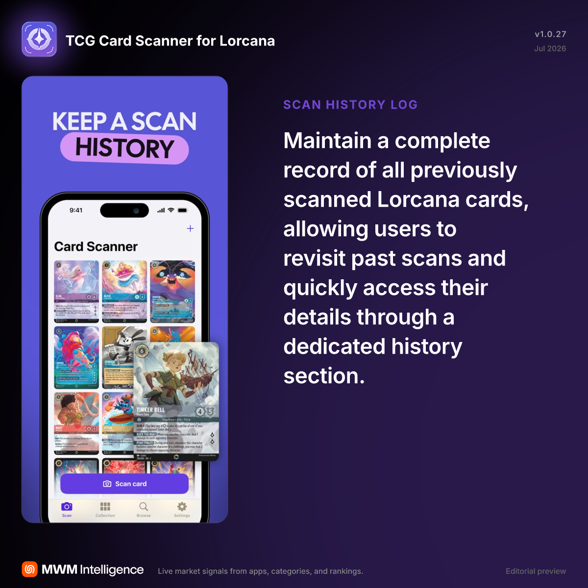 tcg card scanner for lorcana Pro Trading Cards – MTG & Card Scanner Stand Infra-Pink Ultra Scan Specs 201/204