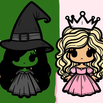 elphaba and glinda
