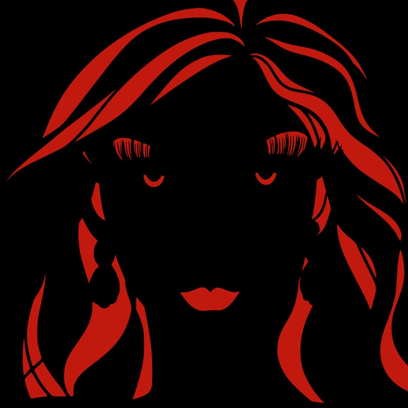 woman with extravagant makeup