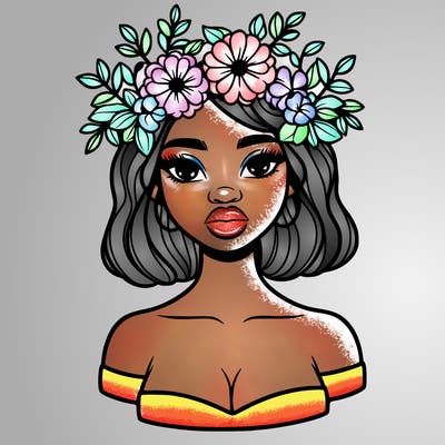 beautiful black people woman pretty girl