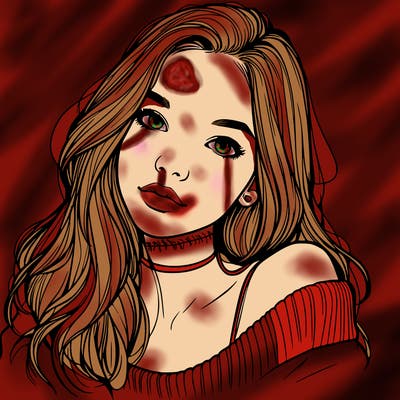 beautiful teenage woman realistic