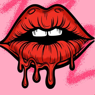 lips that look realistic and drip