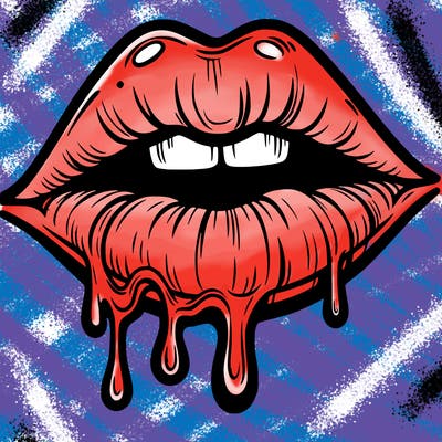 lips that look realistic and drip