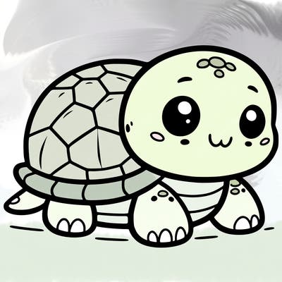 a cute turtle