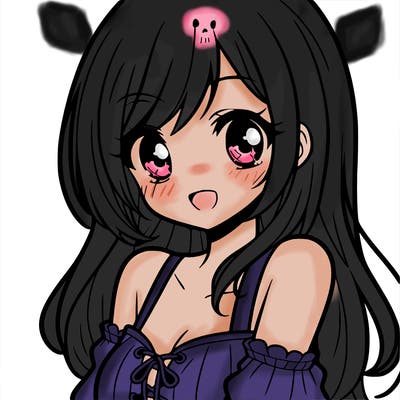 pretty anime girl