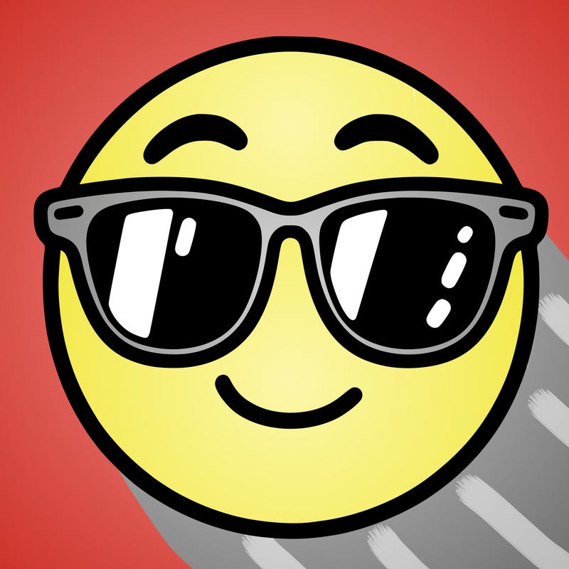 emoji with sunglasses
