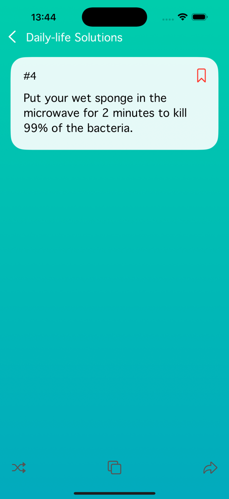 Best Life Hacks 2026 - A life hack tip about cleaning a wet sponge in the microwave from the Best Life Hacks 2026 app