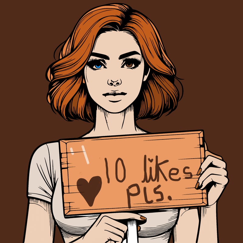 realistic woman holding sign