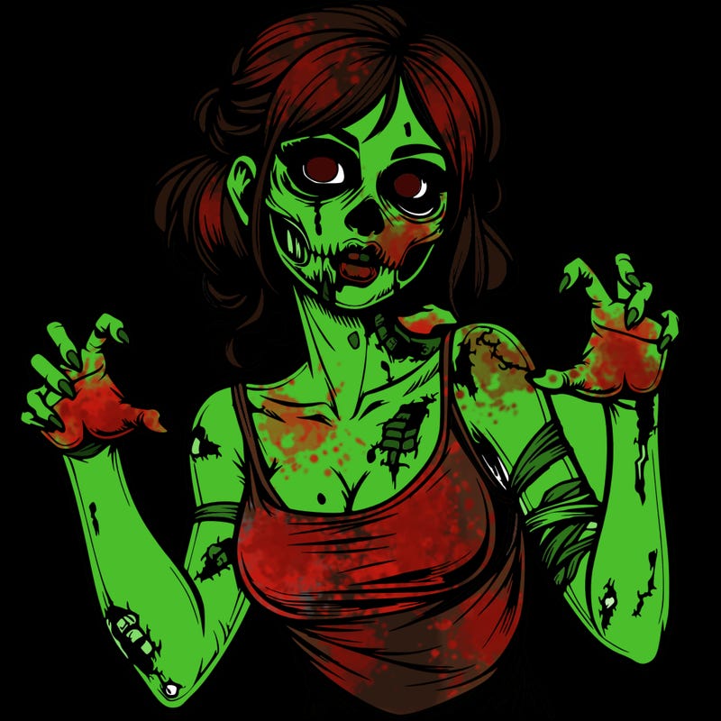 realistic zombie girl