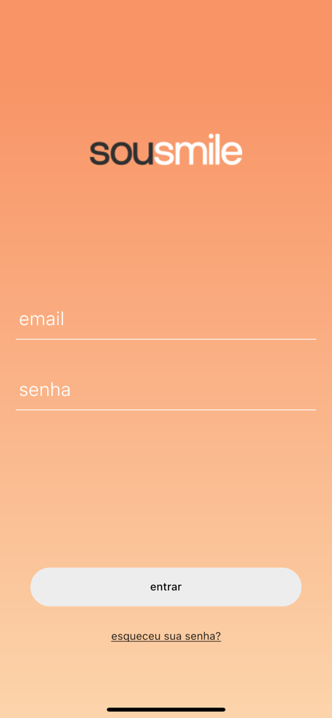 SouSmile - SouSmile app login interface