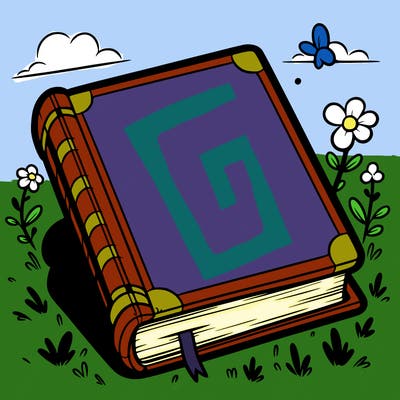 a blank book that takes up the entire page