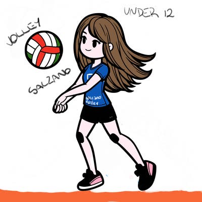 volleyball girl realistic