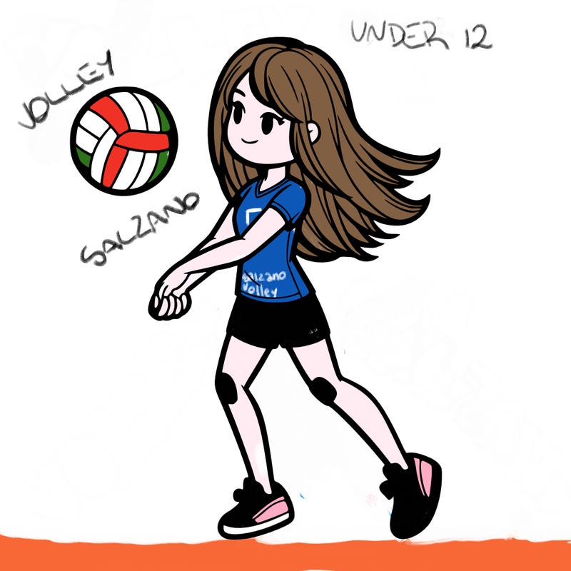 volleyball girl realistic