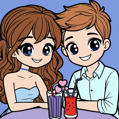 boyfriend and girlfriend on a date