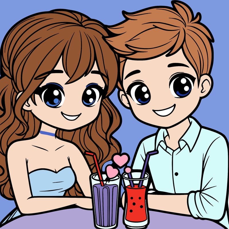 boyfriend and girlfriend on a date