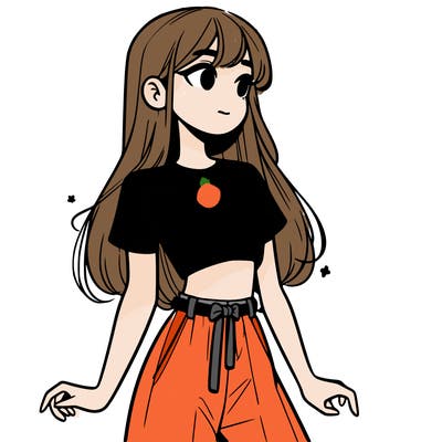 girl in a cute crop top