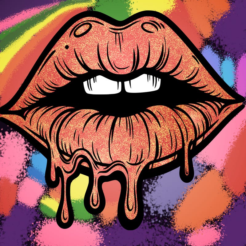 lips that look realistic and drip