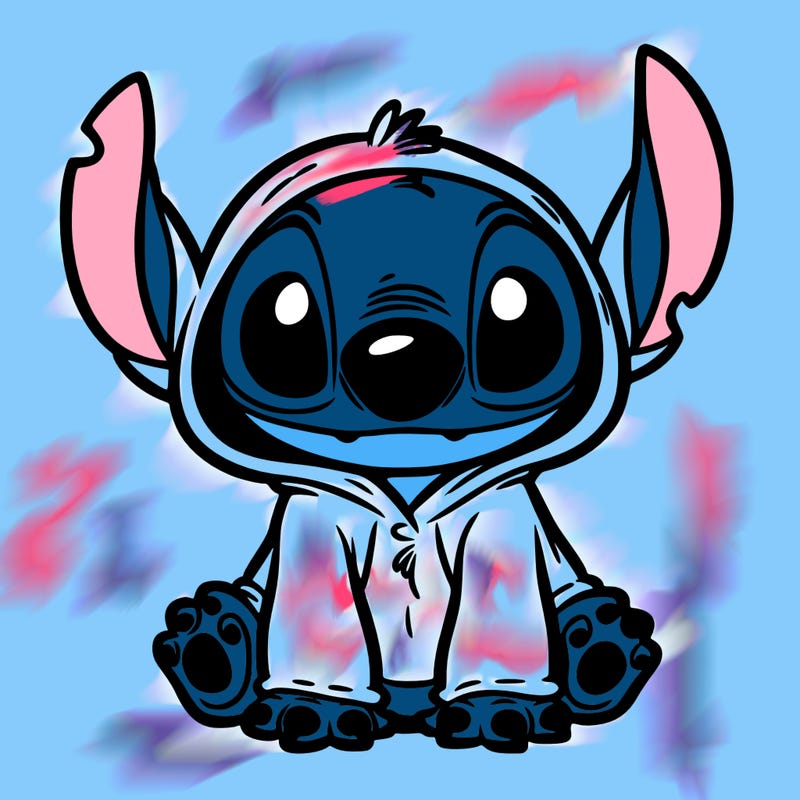 stitch in a dog costume