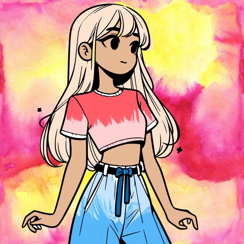 girl in a cute crop top