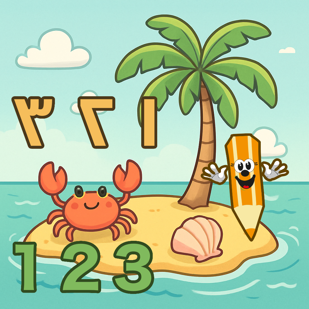 Numbers Island Arabic English