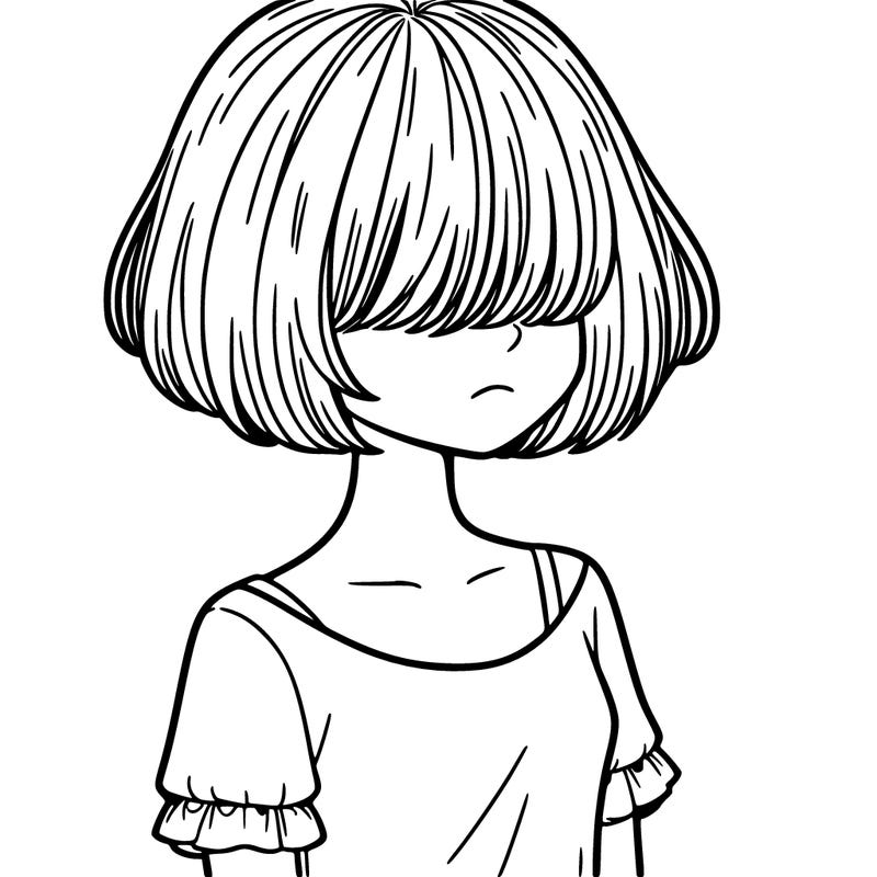 girl with short hair