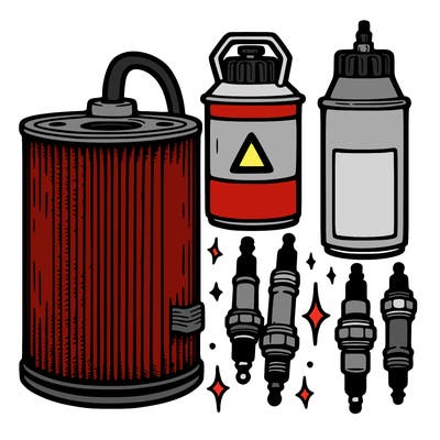 auto part air filter , oil filter, fuel filter with spark plugs