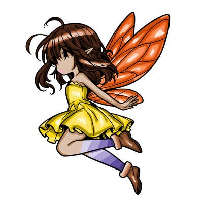 manga fairy flying