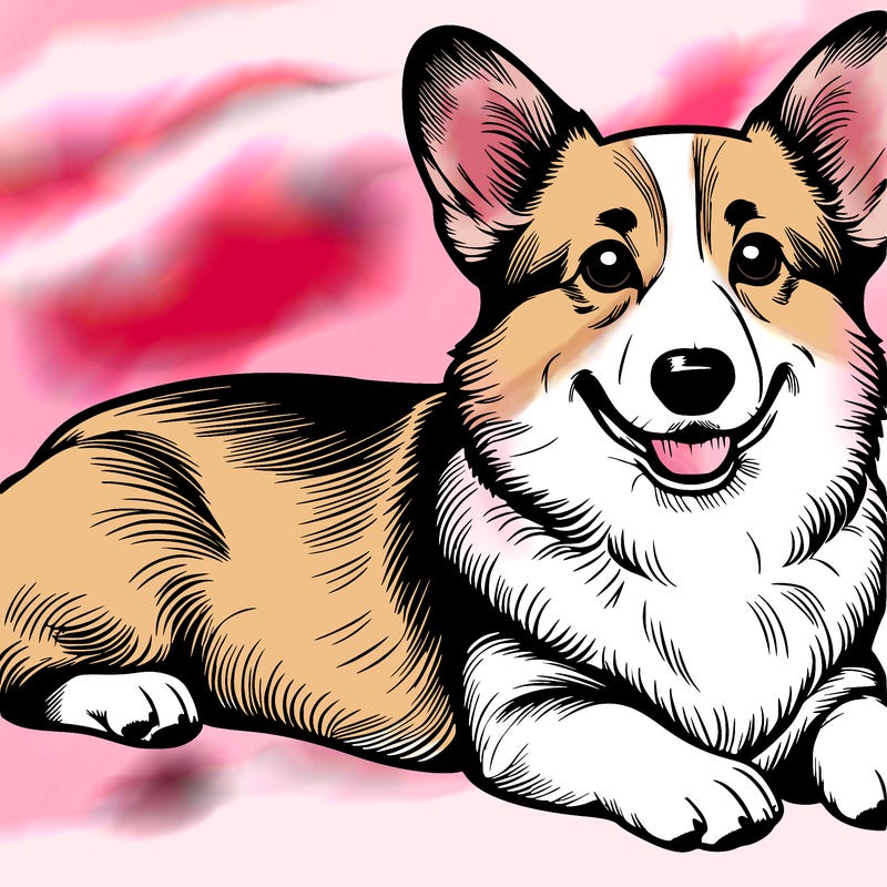 a realistic corgi