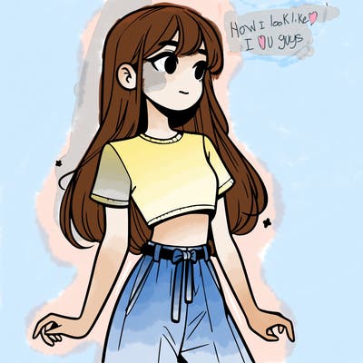 girl in a cute crop top