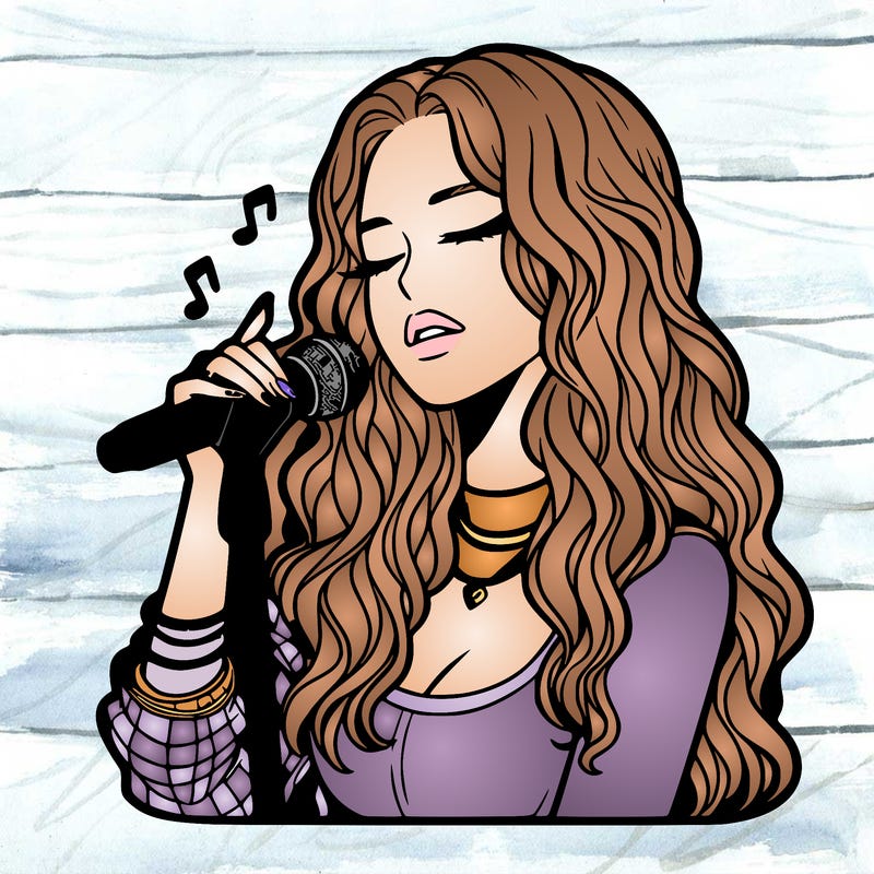 realistic female singer