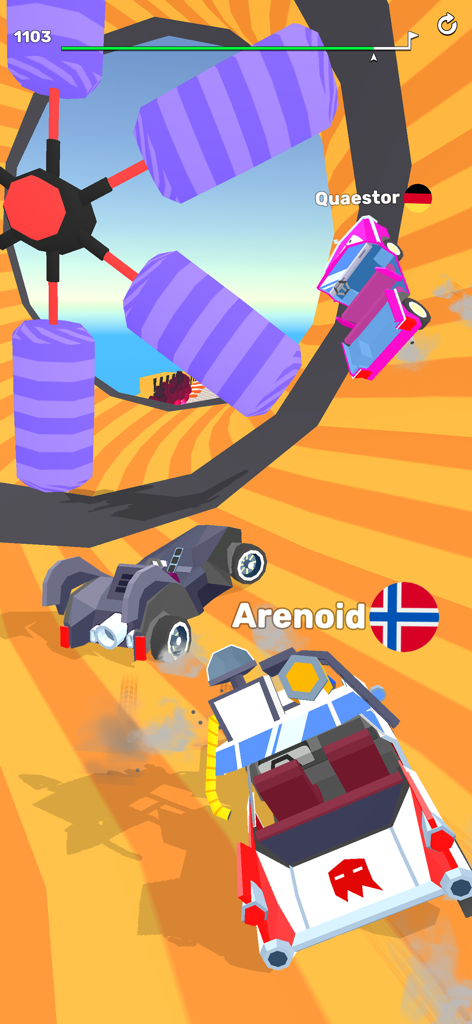 Ramp Racing 3D — Extreme Race - Action-packed 3D car racing game on a curved ramp with obstacles