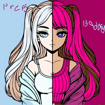 realistic girl split