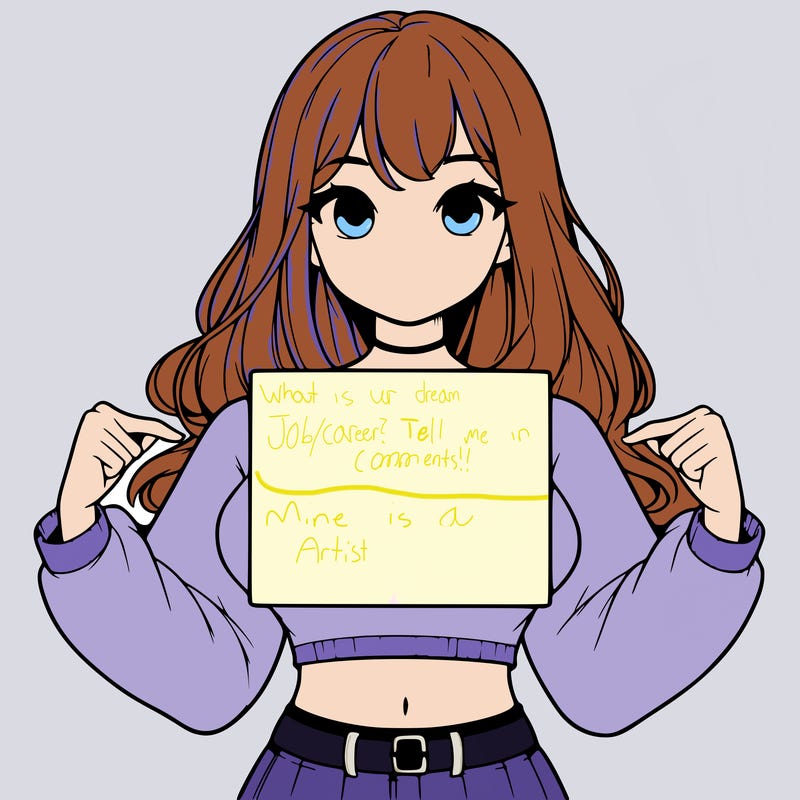 girl holding a blank sign in a long sleeve crop top