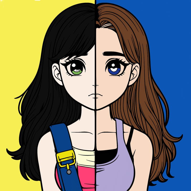 realistic girl split