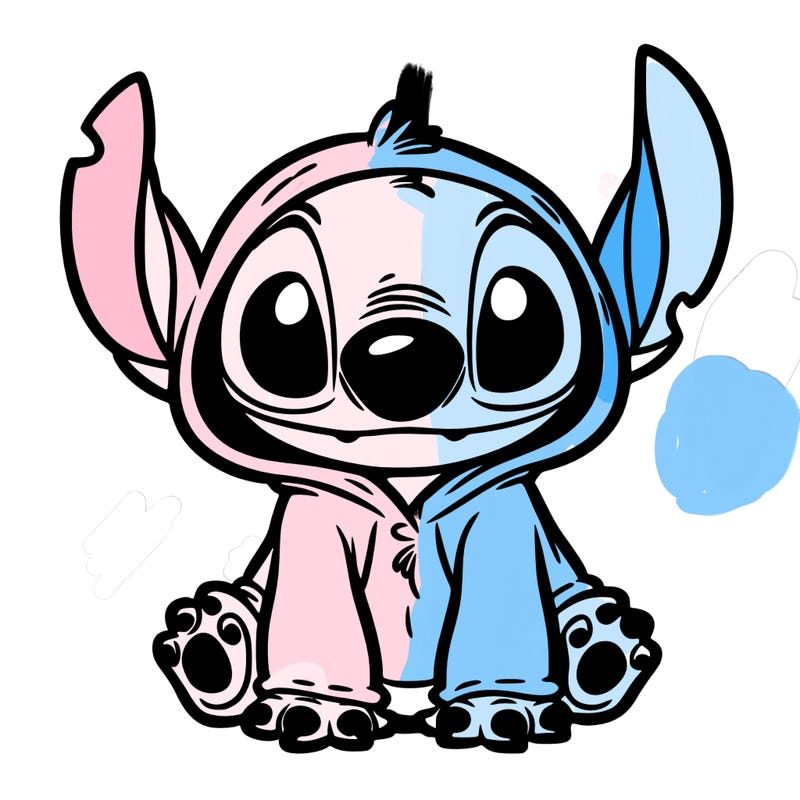 stitch in a dog costume