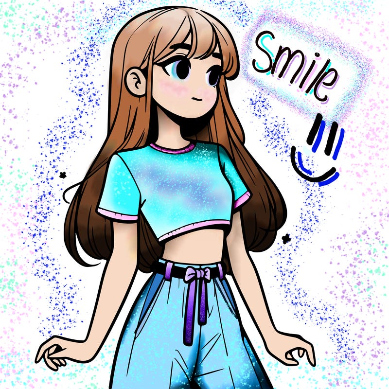 girl in a cute crop top